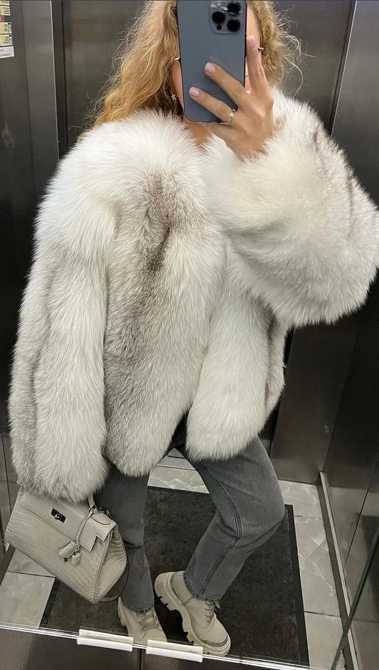 Natural Arctic Fox Limited Edition KALINKA FURS