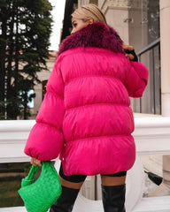 Winter jacket fox fur. Jacheta de iarna cu blana de vulpe KALINKA FURS