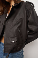 Classic Dark Brown Jacket KALINKA FURS