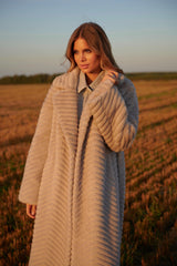 Bianca jacheta din blana ecologica