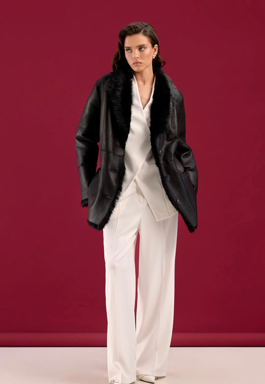 Tommy Cojoc din blană naturală de oaie Toscana