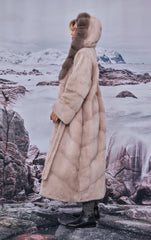 Vioreya jacheta din blană naturală de vizon/nurca