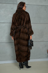 Crina jacheta din blană naturală de vizon/nurca