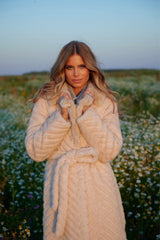 Bianca jacheta din blana ecologica