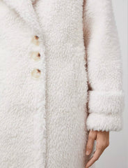 White Casual Fur Coat KALINKA FURS
