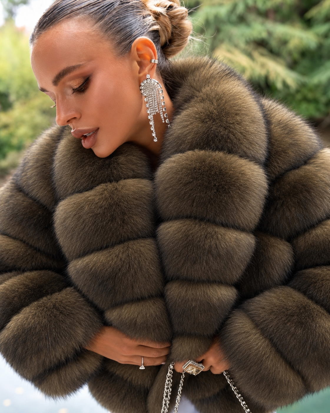 Georgia Natural fox fur