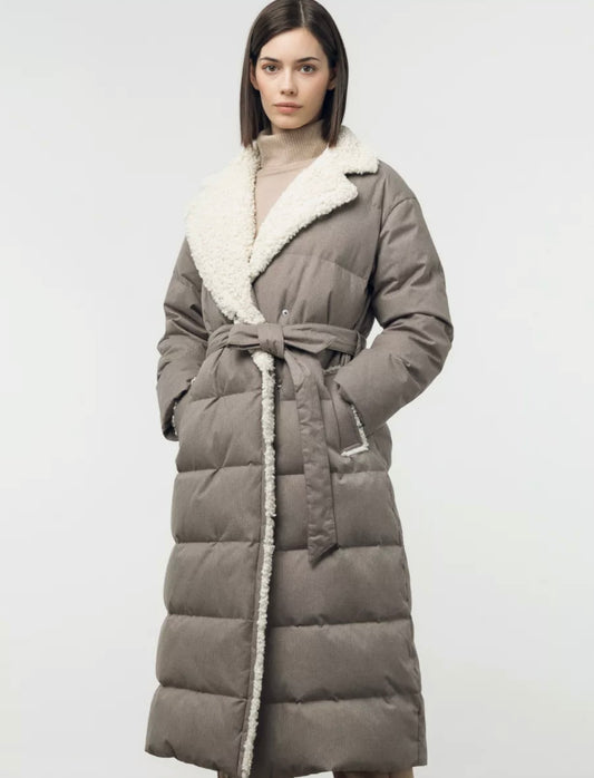 Natural Shearling Winter Coat