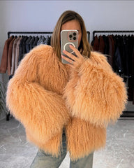 Mongolian Fur. Blana naturala din oaie mongoleza. Blana din miel tibetan KALINKA FURS
