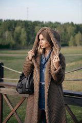 Nonna Haina din blana ecologica cu efect de vizon