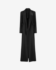 Isolette maxi blazer cu guler satinat. Mărime M