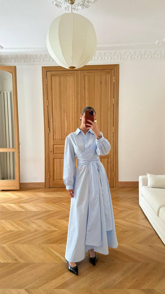 Bloom rochie maxi tip camasa KALINKA FURS