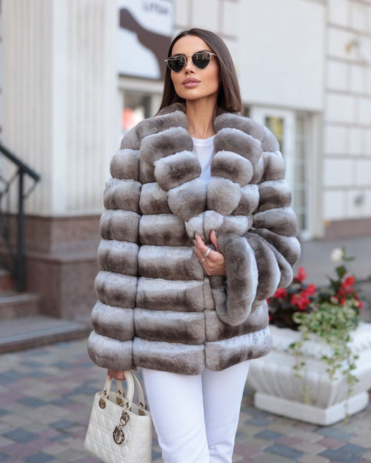 Chinchilla Natural Fur. Blana naturala din chinchilla KALINKA FURS