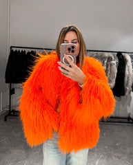 Mongolian Fur. Blana naturala din oaie mongoleza. Blana din miel tibetan KALINKA FURS