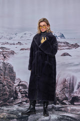 Lidia jacheta din blană naturală de vizon/nurca