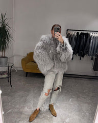 Mongolian Fur. Blana naturala din oaie mongoleza. Blana din miel tibetan KALINKA FURS