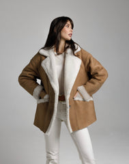 Cojoc de iarnă din blană naturală