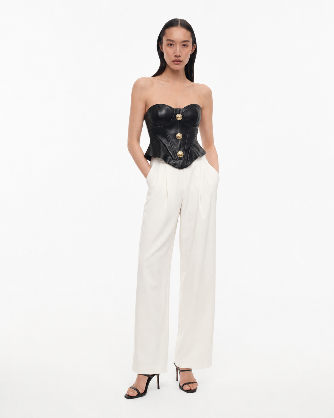 Velly corset din piele ecologică