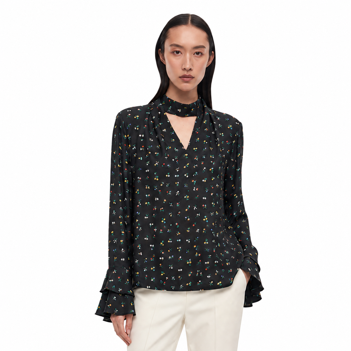 Bluza cu imprimeu floral