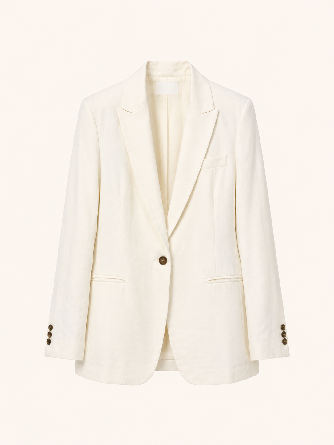 Sacou din cotton ivory