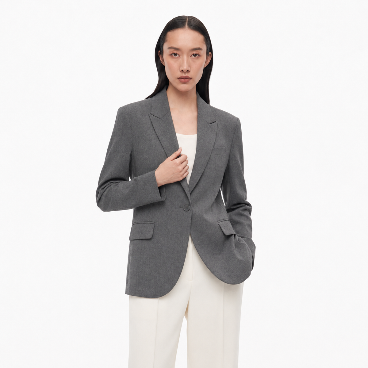 Stefanel Sacou clasic gri