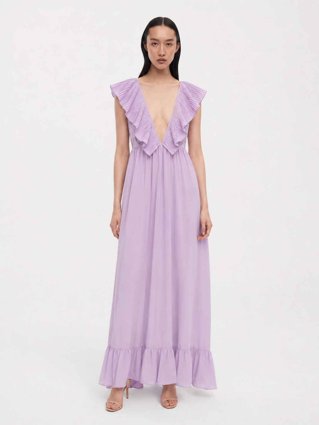 Rochie lunga violet