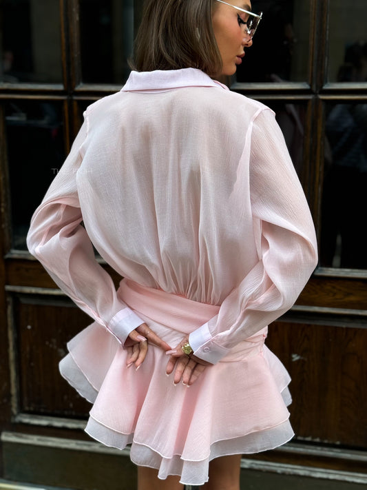 Nora shirt dress in pale shades