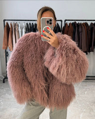 Mongolian Fur. Blana naturala din oaie mongoleza. Blana din miel tibetan KALINKA FURS