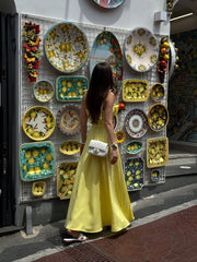 Katya flowy maxi dress with shell detail