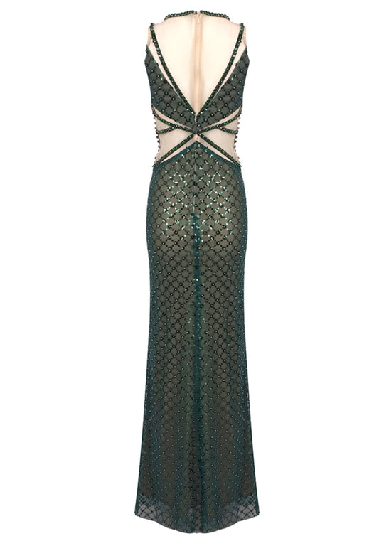 Amina long sequin dress