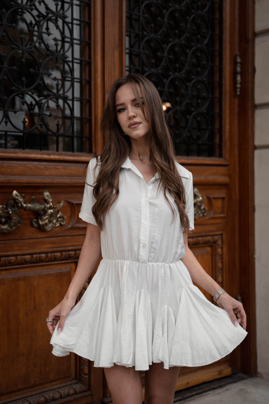 Lory summer dress with pleats