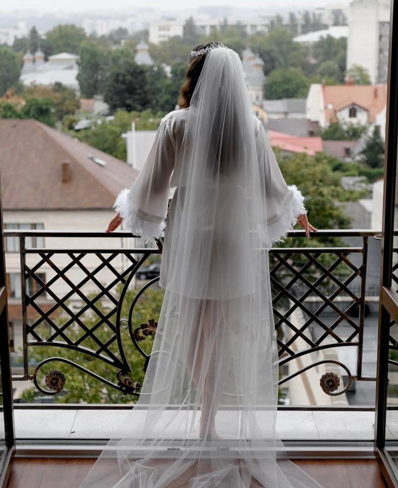 Bride White Robe. Halat Alb pentru Mireasa