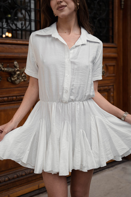 Lory summer dress with pleats