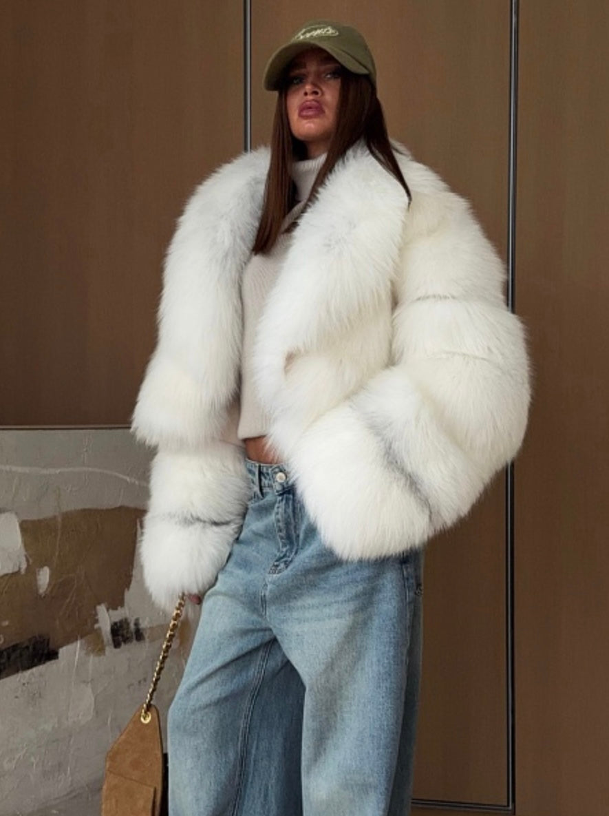 Ocean Natural polar fox fur