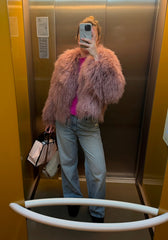 Mongolian in Pale Rose. Blana mongoleza roz pal KALINKA FURS