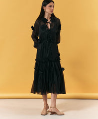 Rochie elegantă cu trandafiri