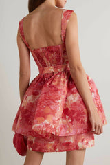 Indie rochie florata cu bretele