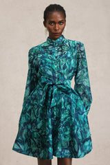Ellery rochie cu print floral și mâneci lungi
