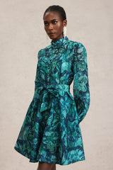 Ellery rochie cu print floral și mâneci lungi