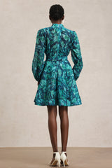 Ellery rochie cu print floral și mâneci lungi