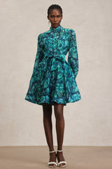 Ellery rochie cu print floral și mâneci lungi
