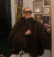 Mongolian Fur in Dark Brown. Blana mongoleza maro întunecat KALINKA FURS