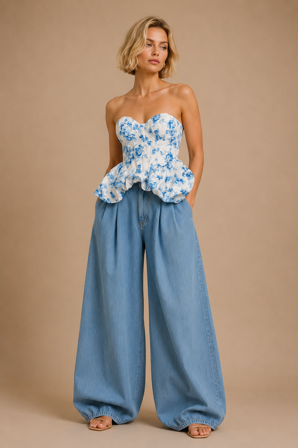 Top tip Corset Floral