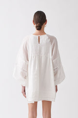 Joslin rochie albă din bumbac