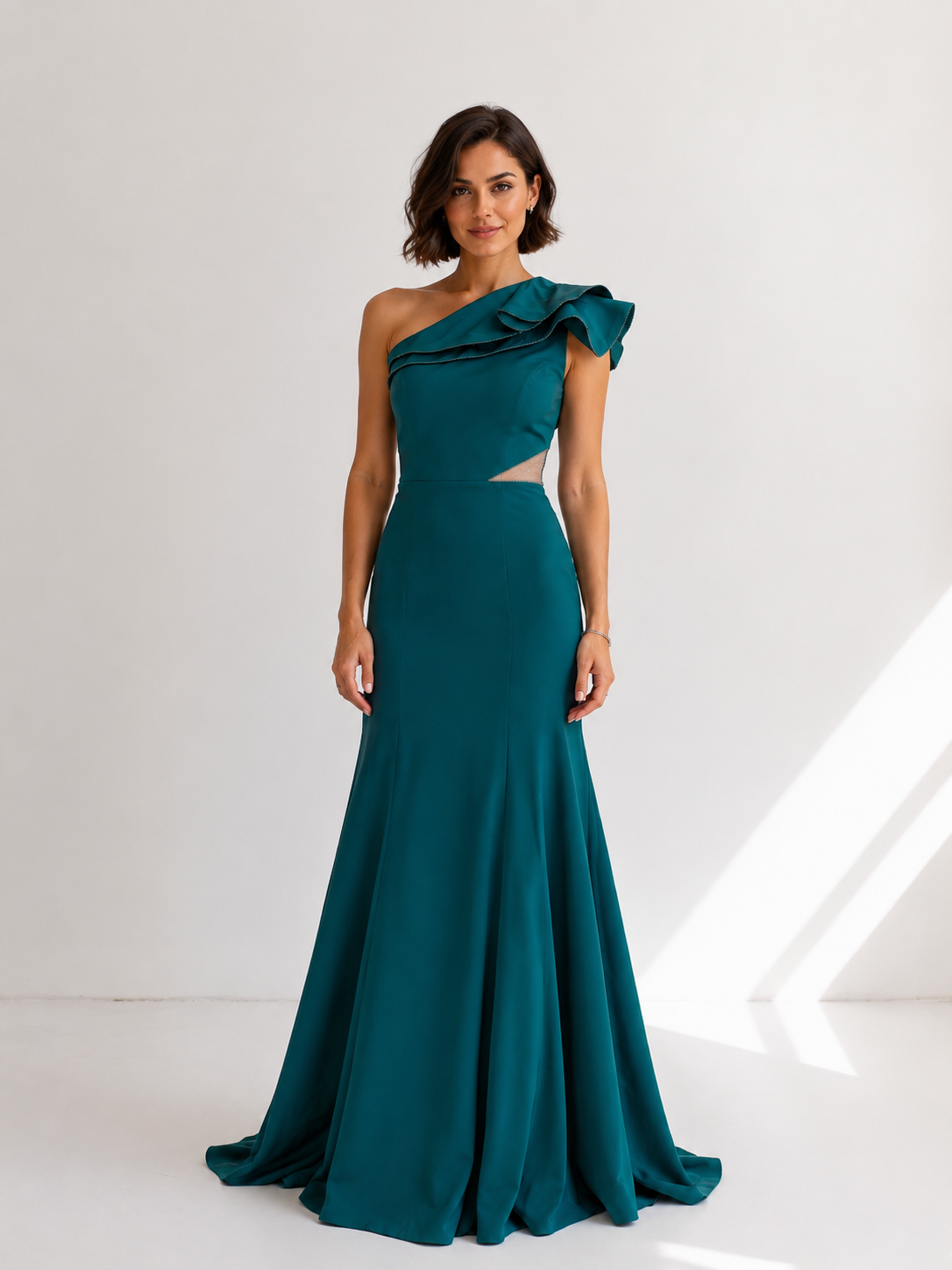 Astera rochie verde smarald