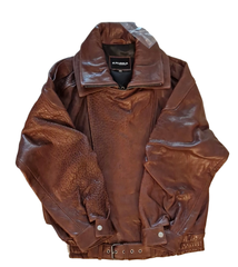 Patricia geaca oversized din piele texturata