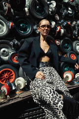 Cropped blazer. Sacou tăiat KALINKA FURS