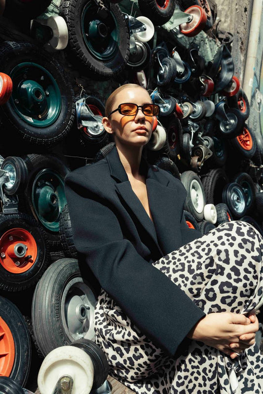 Cropped blazer. Sacou tăiat KALINKA FURS