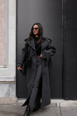 Military oversized coat. Palton milităresc KALINKA FURS
