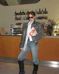 Oversized vintage effect jacket. Geaca cu efect vintage KALINKA FURS