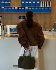 Blazer suede jacket. Geaca tip sacou din piele întoarsă KALINKA FURS